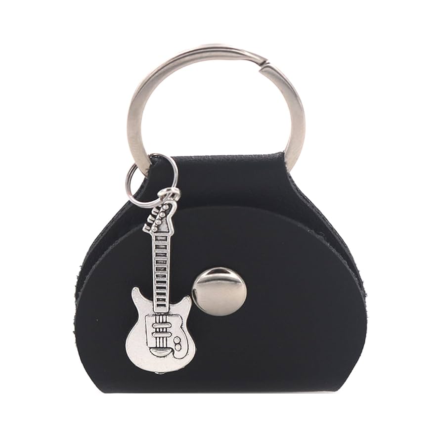 Amazon.co.jp: ギターピックホルダーキーホルダー Pu レザー